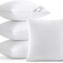 MIULEE 26x26 Inch Pillows Inserts, Pack of 4 Down Alternative Virgin Filling Comfy Support Throw Pillows for Sofa Couch Bed