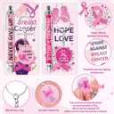 Breast Cancer Awareness Accessories - 230Pcs Breast Health Cancer Awareness Month Supplies Pink Ribbon Bookmarks Pens Keychains Public Events Charity Gifts for Women Girl Survivor Volunteer