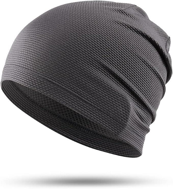 WTACTFUL Cooling Breathable Skull Cap Men Women, Sweat Wicking 2 Pack
3D Honeycomb Mesh Lightweight Moisture-Wicking Thin Summer Beanie Head Cover Cap Under Helmet Liner Hard Hat Gym Running