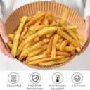 250 Pcs 7.9 Inch Round Air Fryer Liners Disposable for Home Bakers - Thickened Silicone Oil Paper - Withstands up to 450F Heat - for Air Fryer 5 to 8 Qt