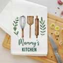 Mammy's Kitchen Towel - Tea Towel Kitchen Decor - Mammy's Kitchen Soft And Absorbent Kitchen Tea Towel - Decorations House Towel - Dish Towel Gift For Mother's Day - Birthday - Holiday