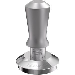 Espresso Hand Tamper,Coffee Hand Press With Double Springs Loaded,304 Stainless Steel,Great Coffee Accessories Tools for Home and Commercial Coffee Shop (Silver, 51mm), FM-TP-002