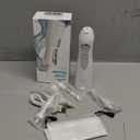 AquaSonic Water Flosser - Cordless Rechargeable Water Flossers for Teeth Cleaning - Waterproof Aqua Flosser, Portable Oral Irrigator for Dental Cleaning with 5 Jet Tips  Braces Home Travel. (White)