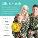 Posh Peanut Maternity Robe for Hospital Delivery - Soft Viscose from Bamboo Postpartum Robe for Women Nursing & Lounging (X-Large, Camo Cadet)