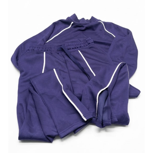 WIHOLL  Lounge Sets for Women 2 Piece Outfits Sweatsuit Fall Zip Up Sweatshirts Wide Leg Pants Matching Sweat Set Tracksuit Dark Blue, XS