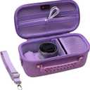 XANAD Hard Case for Sony Alpha ZV-E10,ZV-E10 II or Sony Alpha 6400,6100,6700,6600,6000,RX100 VII Lens Mirrorless Camera,with Shoulder Strap (Purple)