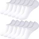 No Show Socks Womens for Canvas Sneakers,Invisible Athletic Low Cut Ankle Socks for Running Gym 6 Pairs 6-9