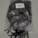 100 pcs. 2" Inch Spring Metal Clamps Wholesale Bulk - All Black