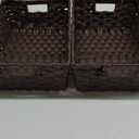 Lifewit Handwoven PP Wicker Storage Basket, Waterproof Imitation Rattan Basket with Built-in Handles, Rectangle Baskets for Organizing Shelves, Pantry, Black Walnut, 2-Pack (Large+Medium)