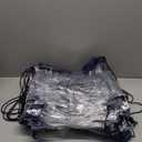 15 Clear Drawstring Bag, Blue Logo,  Size 16x13