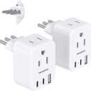 Italy Travel Plug Adapter, HANYCONY Type L Power Plug Adapter with 2 Outlets 3 USB Ports(2 USB C) for US USA to Italy Rome Uruguay Chile Travel Essentials
