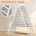Colingmill Cabinet Door Drying Rack 18 Tier Folding Paint Drying Rack Heavy Duty Metal with 44.5'' Height Non-Slip Base Space Saving Storage for Home Industrial Cabinet Renovation Spray Roll Brush