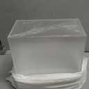 UNIQOOO Frosted Acrylic Wedding Card Box with Slot, Large 10x10x5.5 inch w/White Print | Wedding Receptions Wishing Well Money Box, Birthdays, Memory Box, Suggestion Boxes, Acrylic Ballot Box