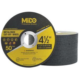 50 PCS Cut Off Wheels Angle Grinder Cutting Disc 4-1/2" x .045" x 7/8" Ultra Thin Cut Off Wheel for Metal