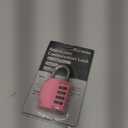 Puroma Combination Lock 4 Digit Waterproof Locker Locks Secure Outdoor Padlock for Gym Lockers, Toolboxes, Gates, Fences, Storage, Sports Locker, Cabinets (Basic Pink Rose)