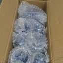 48 Pack Plastic Champagne Glasses Blue Unbreakable Ribbed Champagne Flutes Detachable 5.5 Oz Disposable Stemware Glasses Wine Toasting Cups for Wedding Bridal Shower Gifts Bridal Shower Housewarming