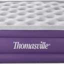 Thomasville Sensation Air Bed Mattress with Express Pump and Coil-in-Coil Comfort, 15" Queen