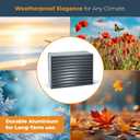 EVOLAR Mini Split AC Cover for Outside Units, Aluminium Heat Pump Cover - Heavy Duty Outdoor AC Unit Sound Barriers Fits up to 31.5W x 25.6H Inch - Medium, Grey