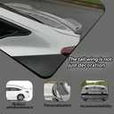 Glossy Black Rear Spoiler Wing Precision-Fit for 2022-2025 Honda Civic Sedan No-Drill Installation Durable ABS Sporty Aerodynamic Trunk Lip Spoiler (Sedan, Carbon Fiber)