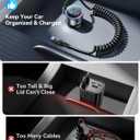 200W Car Charger USB C, PD100W Fast Charge w/100W Type C Fast Charging 5FT Coiled Cable, PD3.0/QC4.0/PPS Cigarette Lighter Phone Adapter for iPhone 17/16 ProMax, MacBook Pro/Air, Samsung S26/S25, iPad