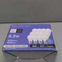 A19 4000K LED Light Bulbs Neutral White, 60 Watt Equivalent, Efficient 8.5 Watt, 800 Lumens, E26 Medium Base, Non-Dimmable, ETL/UL Listed, 12 Pack