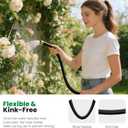 Garden Hose 100FT, Non-Expanding Water Hose Ultra Lightweight, Kink-Free, Burst-Resistant, Lead-Free, Durable & Flexible High-Pressure Hose for Yard, Lawn, Outdoor, Car Washing