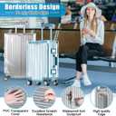 Yotako Clear PVC Suitcase Cover Tough Protector, 30 Inch Luggage Covers for Wheeled Suitcase 30"