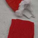 Santa Hat & Scarf Set for Medium Large Dogs, 2 PCS Adjustable Dog Christmas Costume, Fall Winter(Hat & Scarf,Large)