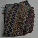 BATTILO HOME Throw Blanket Boho for Couch Bed, Afghan Throw for Home Decor, Decorative Bohemian Teal Blue Throw Blanket, 50"x60"