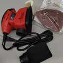 Electric Sander Tool - 14000RPM Mouse Detail Sander with Dust Collection System and 12pc Sandpaper - 120V Electric Hand Sanders for Wood by Stalwart