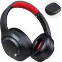 IFECCO Active Noise Cancelling Headphones Bluetooth,ANC Wireless Headphones Over Ear with Microphone,Foldable HiFi Stereo Bluetooth Headset with Soft Protein Earpads for Travel,Home,Office, Black