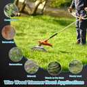 2026 Upgraded 10 Inch Indestructible Steel Wire Trimmer Replacement Head Heavy-Duty Weed Eater Head with Universal Adapter Kits, Grass Weed Rust Removal | Fits Most Straight-Shaft Trimmers