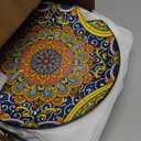 vancasso Dinner Plates Set of 6-10.5 Inch Ceramic Plates, Microwave, Oven and Dishwasher Safe, Colorful Bohemian Style Dishes for Kitchen