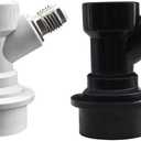 1 Pairs Ball Lock Keg Quick Disconnect Set With 2PCS 7/16-20UNF thread to 3/8" OD Beer Line Tube Quick Connector, Ball Lock Quick Disconnect 3/8