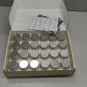 Homazing Set of 24 Hexagon Glass Spice Jars with Shaker Lids and Labels for Refrigerator, Kitchen, RV Travel Trailer Magnetic Containers