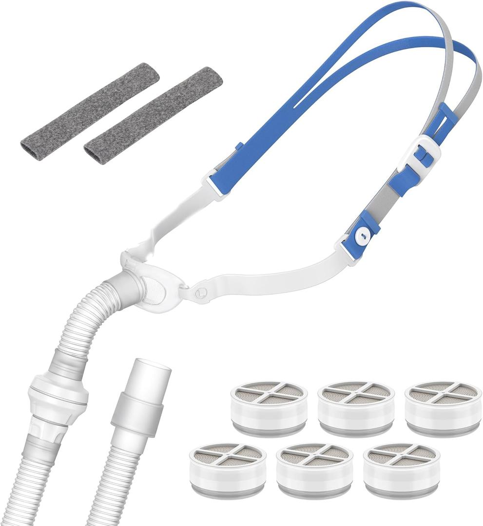 Replacement Connector for P10 Compatible with AirMini & Airfit w/Strap, Humi Dx Plus (6PCS) & Short Tube to Connect Any 22mm Hose, IBEET Replacement Supplies for P10