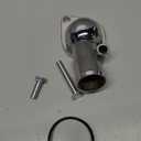 CarBole 21 Degree Chrome Water Neck Thermostat Housing Fit For Chevy V8 5.7L 350 454 Small Big Block