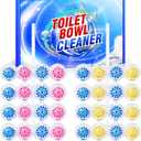 STRN Toilet Bowl Cleaners Rim Hanger, Toilet Bowl Cleaning Balls, Lemon & Magnolia Scents, Toilet Bowl Freshener, 5 Packs(32 balls)