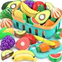 Cutting Play Food Toy For Multiple Kids Fake Food/Fruit/Vegetable for Toddler Pretend Kitchen Accessories, Boy Girl Classroom Learning/Birthday Gift