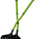 Earthwise 50002 Gator Grabber Telescoping Leaf Clean-Up Tool, Green/Black