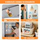 4 x 2Pcs Car Acrylic Magnetic Personalized Photo Holder Car Accessories Car Visor Photo Clip, Car Visor Picture Frame, Suitable for Adding Family or Personal Photos