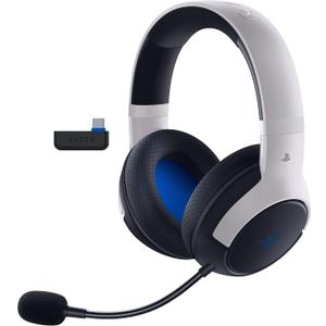 Razer Kaira HyperSpeed Wireless Gaming Headset for PlayStation 5 / PS5, PS4, PC, Mobile: 50mm Drivers - HyperClear Cardioid Mic - Memory Foam Cushions - Bluetooth - 30 Hr Battery - White & Black