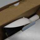 MR.SIGA Mini Dustpan and Brush Set, Portable Cleaning Brush and Dustpan Combo with Bamboo Handle, 1 Set (White)