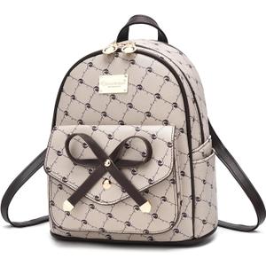 I IHAYNER Girls Bowknot Cute Leather Backpack Mini Backpack Purse for Women