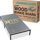 Bunkie Board Twin Size 38"x75" Bed Boards for Under Mattress - Heavy Duty Reinforced Wood Support Board with Anti-Sag Design, Fits Metal Frames/Platform Beds/Sleeper Sofas