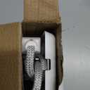 SURAIELEC 3FT Flat Extension Cord with Outlet Cover, 3 Outlets, Braided Flat Plug, 16 AWG Indoor Extension Cord for Compact Spaces, Home Office, ETL Listed