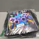 KLFVB 3PCS Dinosaur Backpack for Boys, 16" Kids Bookbag and Lunch Box, Preschool Backpacks for Elementary Students (Upgraded Uv Printing Game Console Backpack Set)