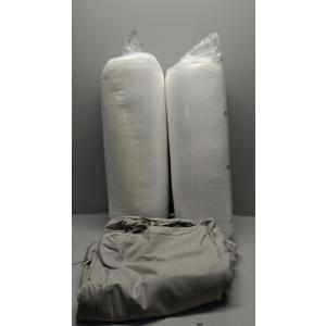 Two White Pillows&Gray Sheets