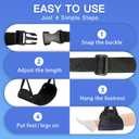 2-Pack Airplane Travel Footrest Hammock - Perfect Airplane Foot Hammock to Relax Your Feet - Travel Essentials Comfy Foot Hanger Plane Footrest for Long Trip