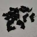 BigOtters 12pcs Halloween Hanging Fake Bats, Halloween Decorations Rubber Vampire Bats Wall Decor for Haunted House Party